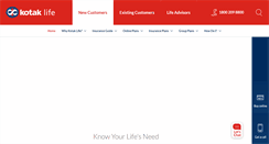 Desktop Screenshot of insurance.kotak.com